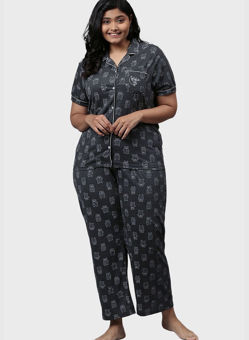 Printed Pyjama Set