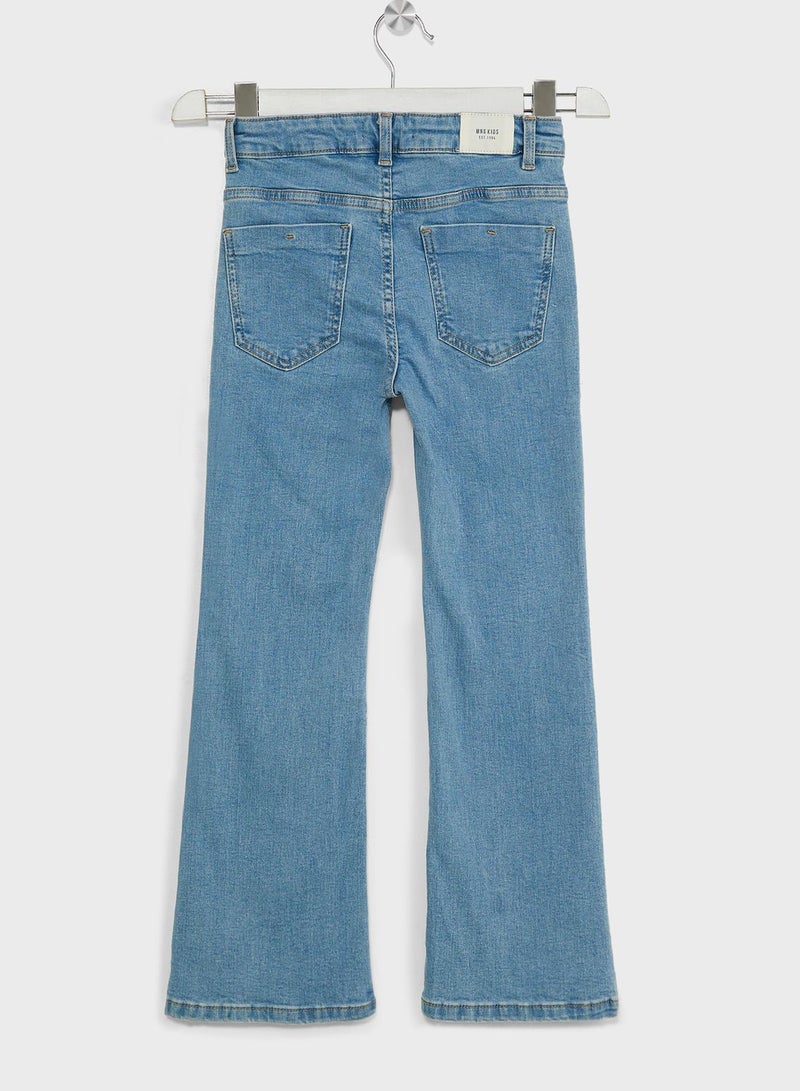 Kids Flared Straight Fit Jeans