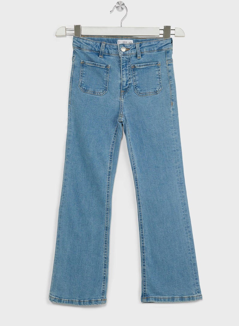 Kids Flared Straight Fit Jeans