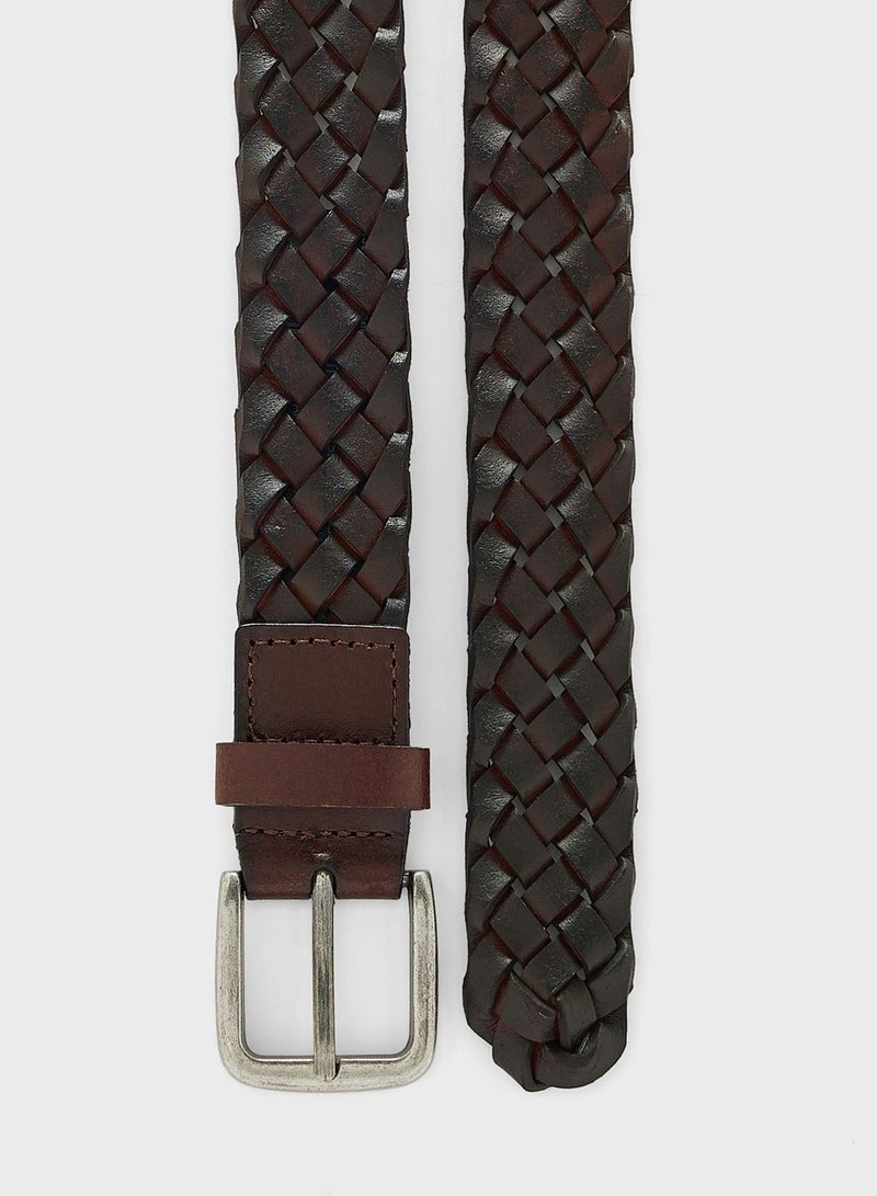 Braided Allocated Hole Belt