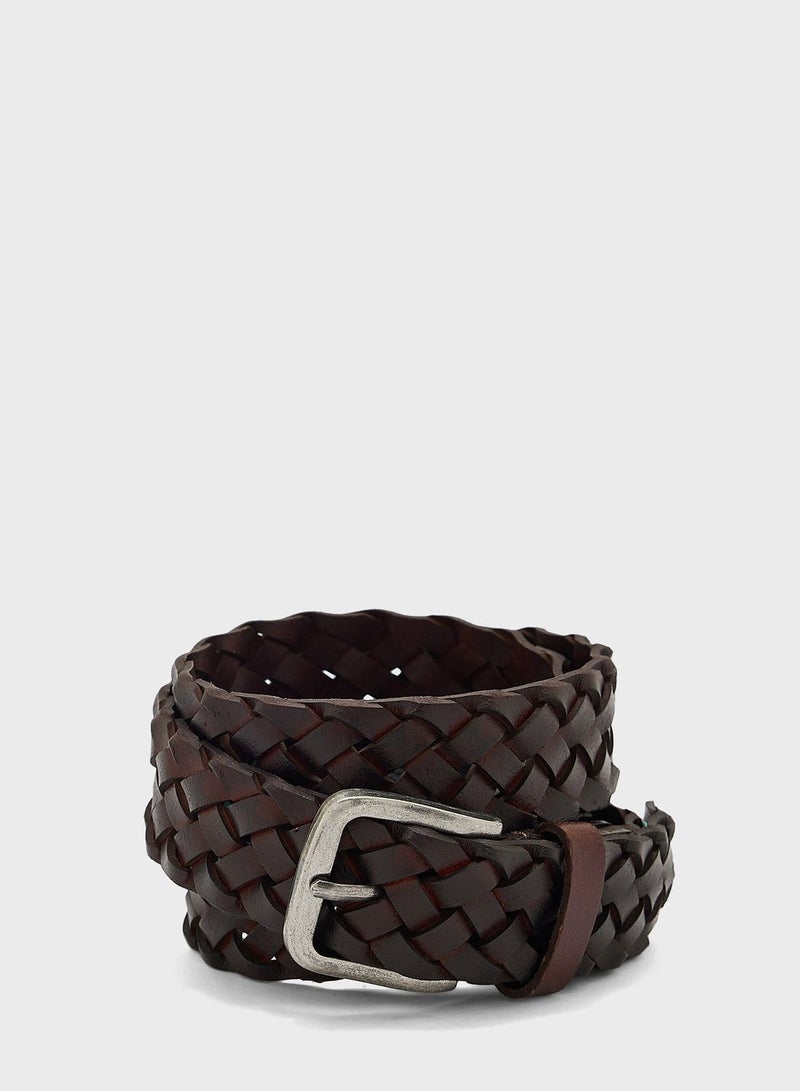 Braided Allocated Hole Belt