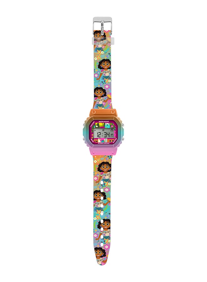 Disney Encanto Multicoloured Strap with Metallic gradient case Digital Watch