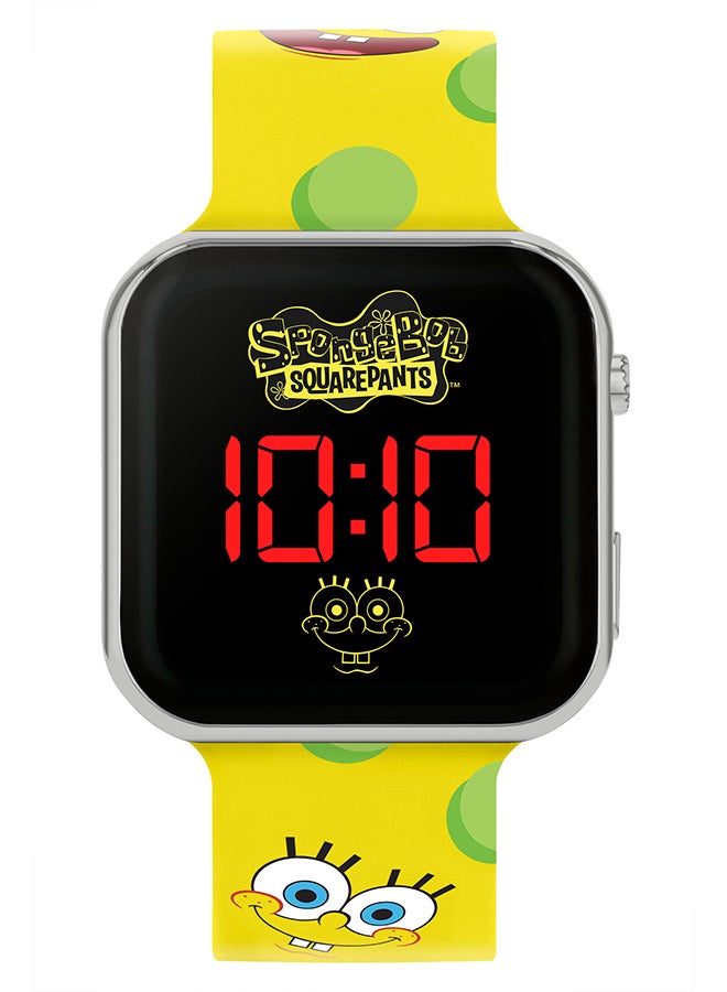 Boy's Digital Square Shape Silicone Wrist Watch SGB4134 - 35 Mm