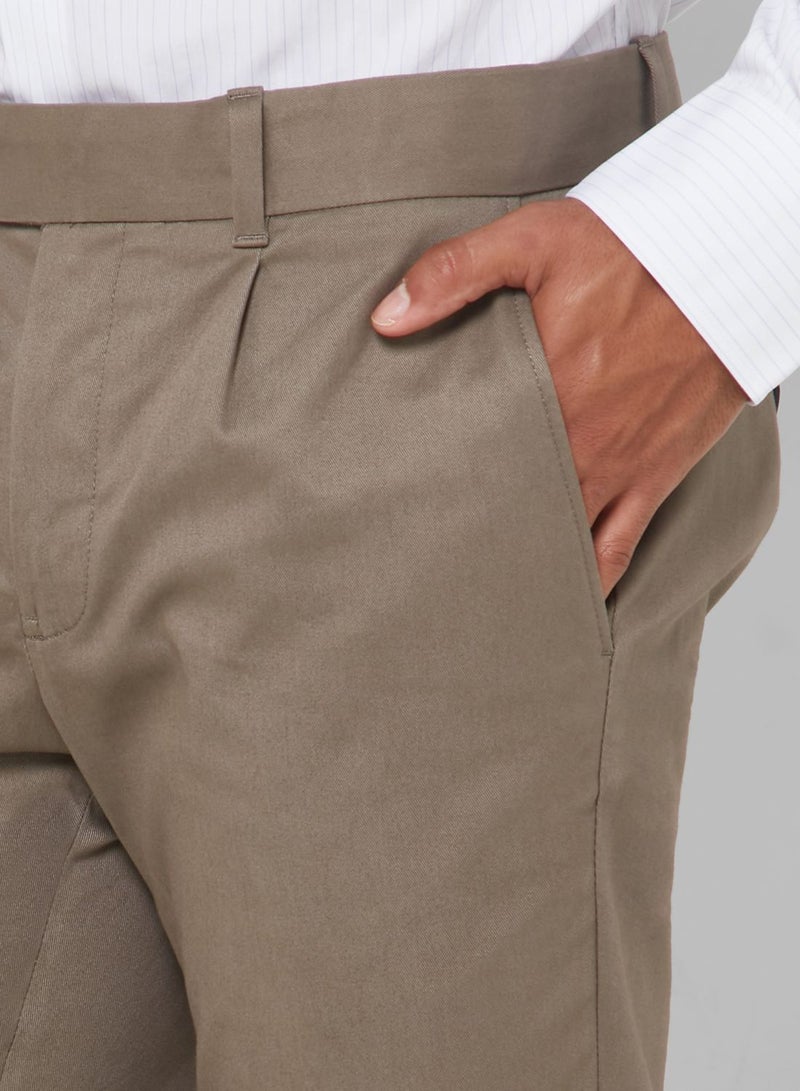 Pleated Slim Fit Pants