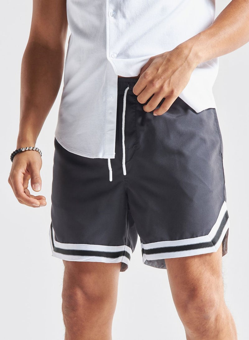 Drawstring Tape Detail Shorts