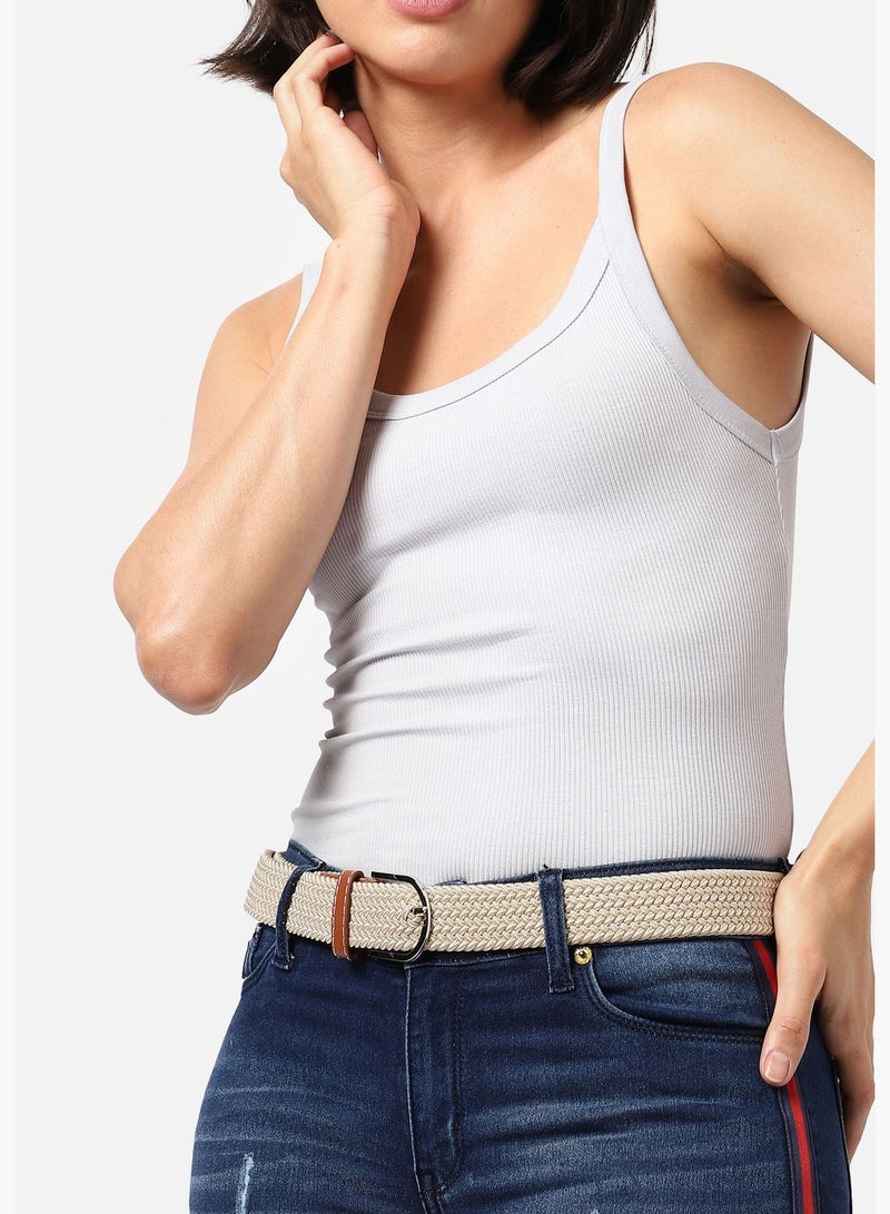 Casual Textured Fabric Waist Belt For Men