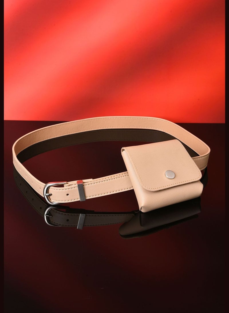 Casual Belt with Mini Pouch