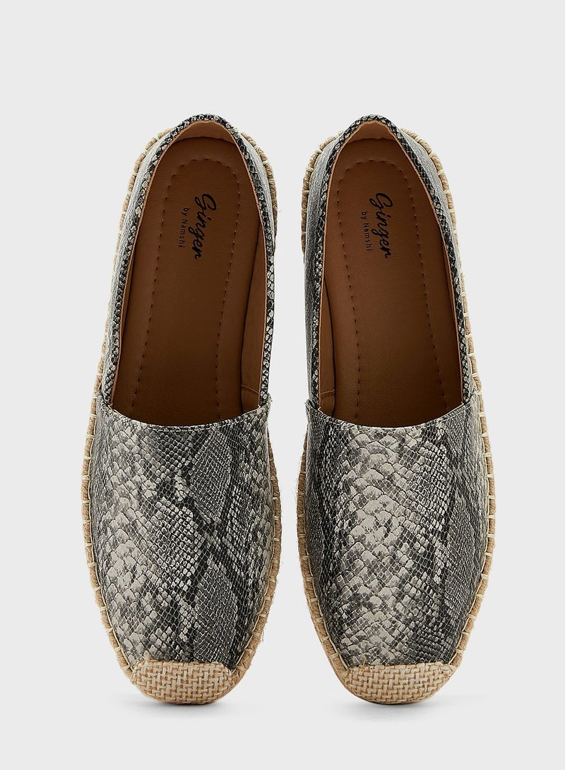 Snake Effect Espadrile