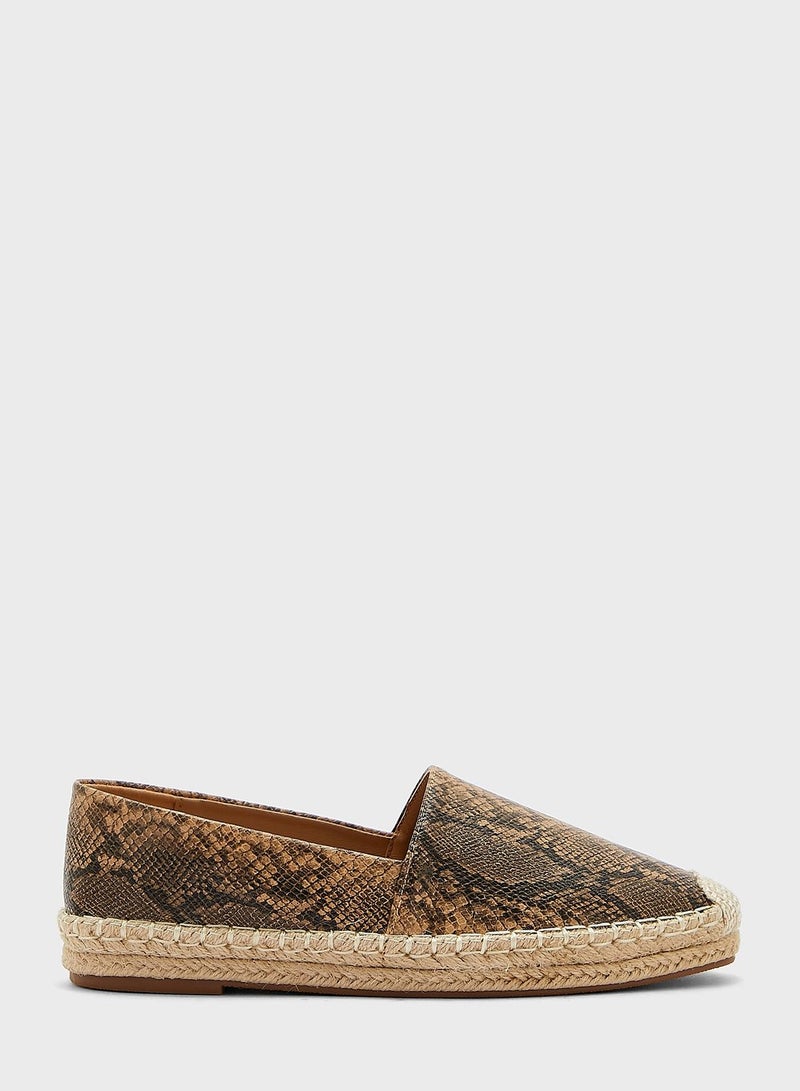 Snake Effect Espadrile