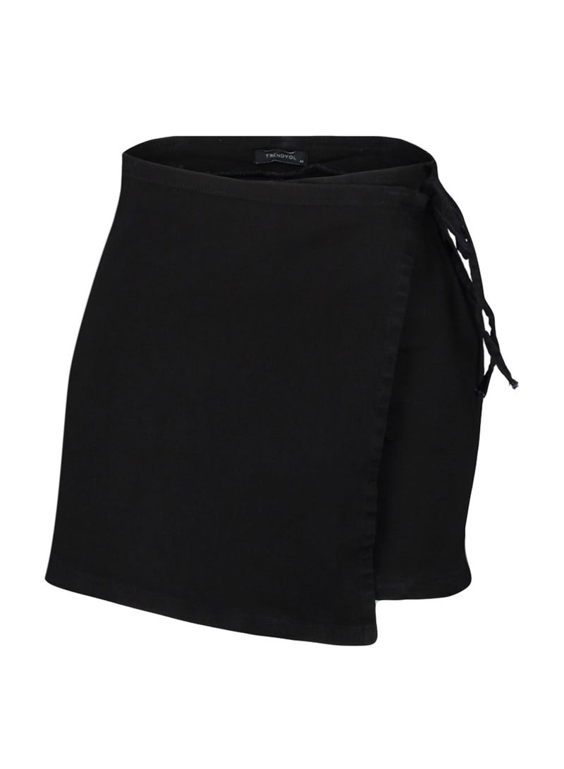 Denim Wrap Skirt