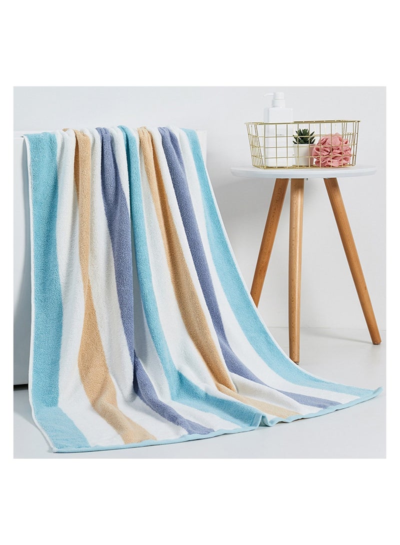 Bath Towel Beach Towel Large Thick Cotton Bath Sheets  Swimming Pool Towels Absorbent 35x71 inch（90x180 cm） (Light Blue)