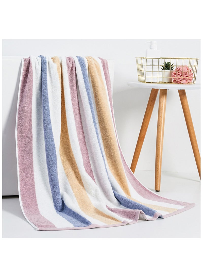 Bath Towel Beach Towel Large Thick Cotton Bath Sheets  Swimming Pool Towels Absorbent 35x71 inch（90x180 cm） (Purple)