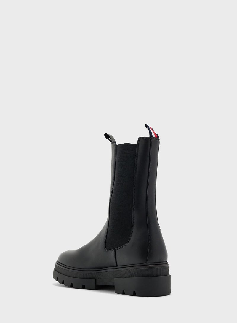 Monochromatic Chelsea Boots