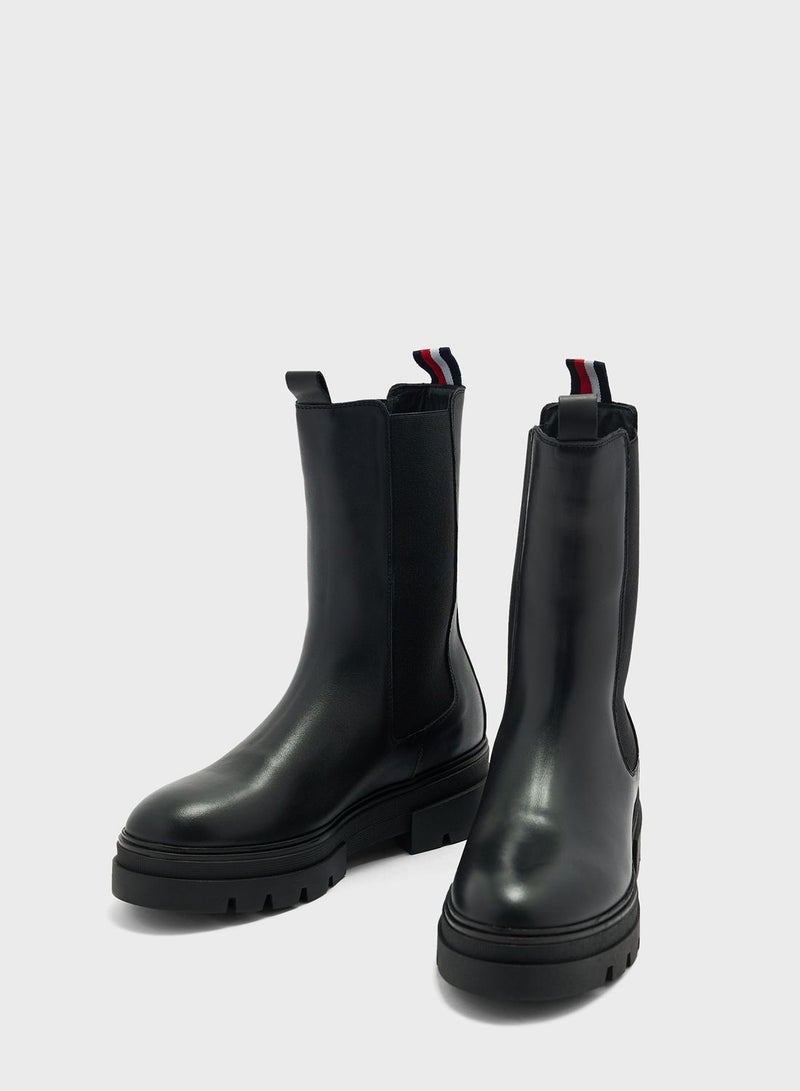 Monochromatic Chelsea Boots