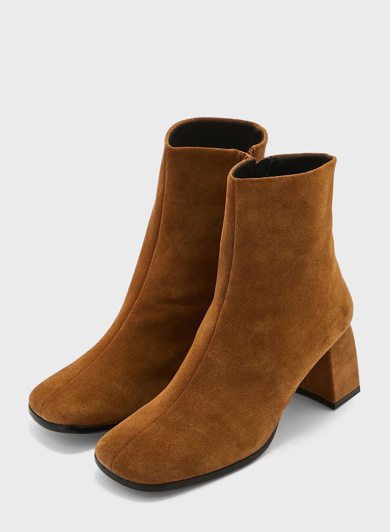 Nina Flared Ankle Boots