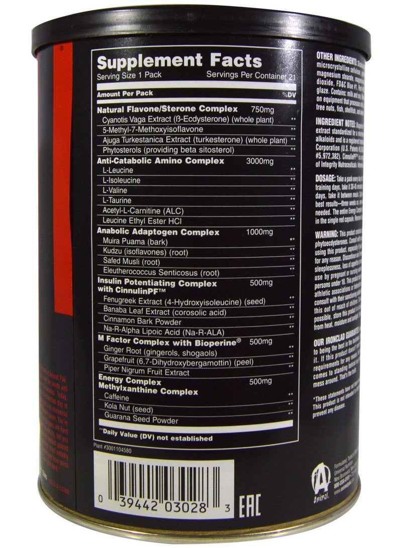 Universal Nutrition M-Stak Non-hormonal Supplement - 21 Packs