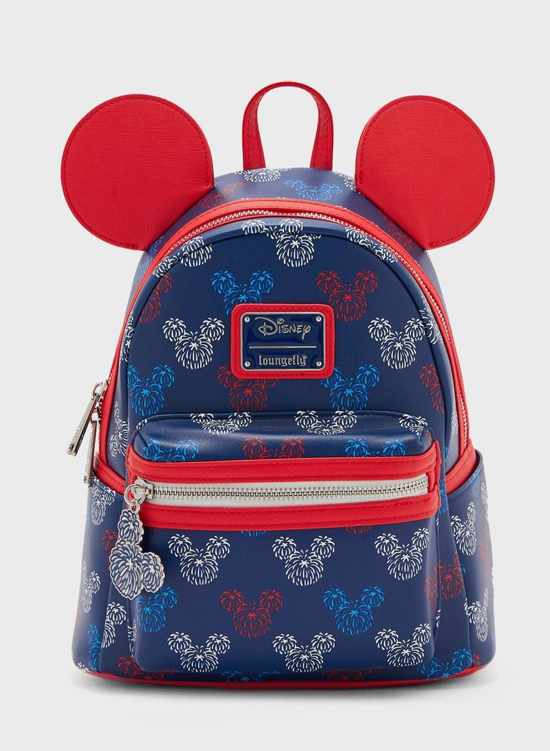 Kids Leather Mickey Backpack