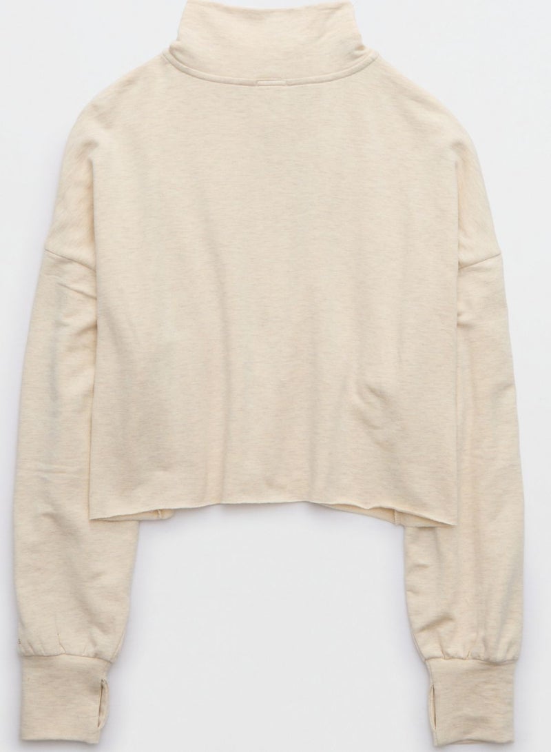 Zip Detailed Sweatshirt