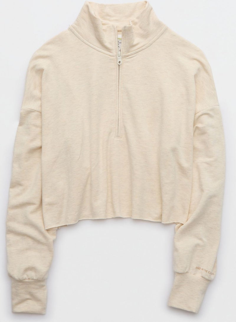 Zip Detailed Sweatshirt