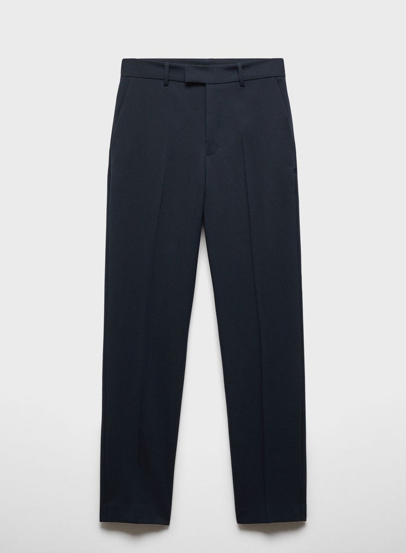 Straight suit trousers