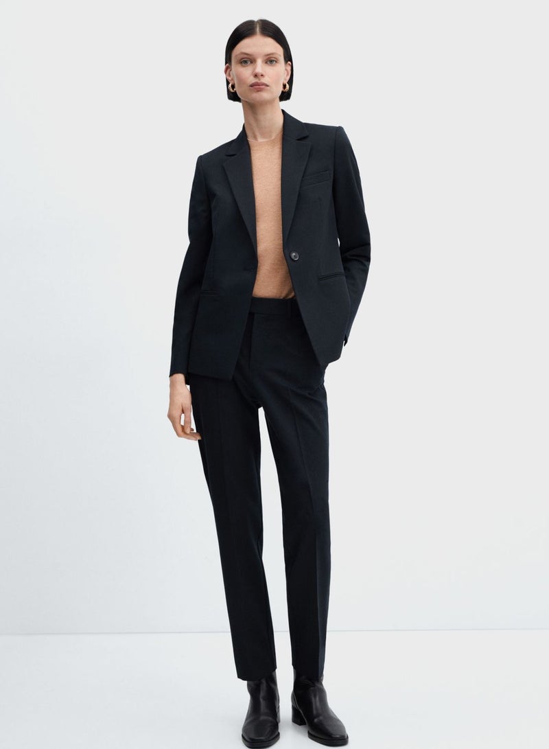 Straight suit trousers