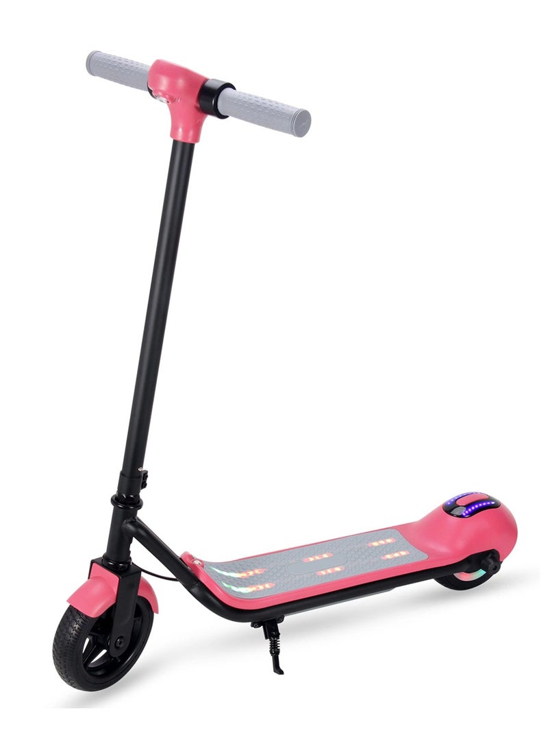 COOLBABY Electric Scooter for Kid Max 5 Miles Range and 8.7 Mph Speed 6.5 Inch Solid Rubber Wheels Lightweight Electric Kick Scooter for Kids Boy Girl