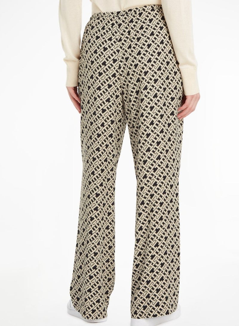 Printed High Waist Pant