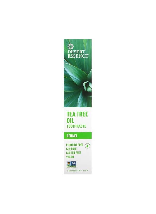 Tea Tree Oil Toothpaste Fennel 6.25 oz 176 g