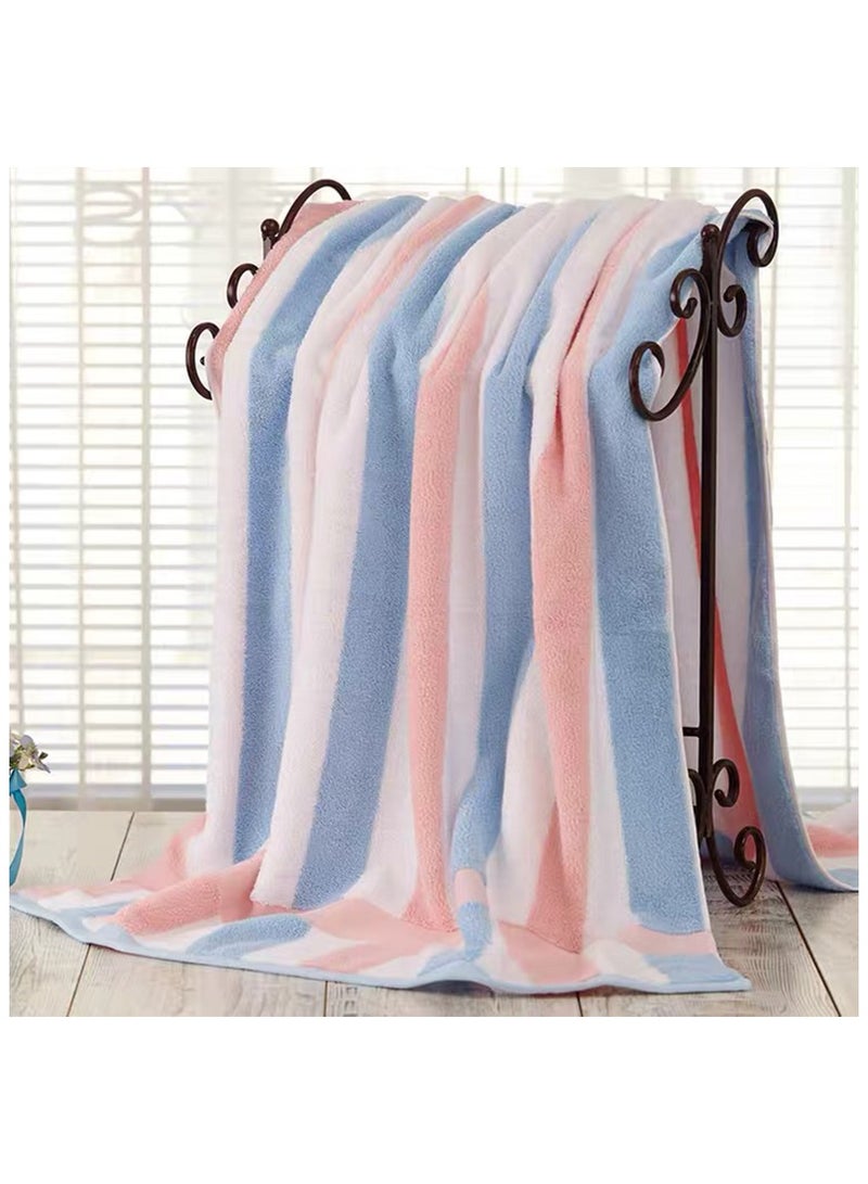 Bath Towel Beach Towel Large Thick Cotton Bath Sheets  Swimming Pool Towels Absorbent 35x71 inch（90x180 cm） (Pink)