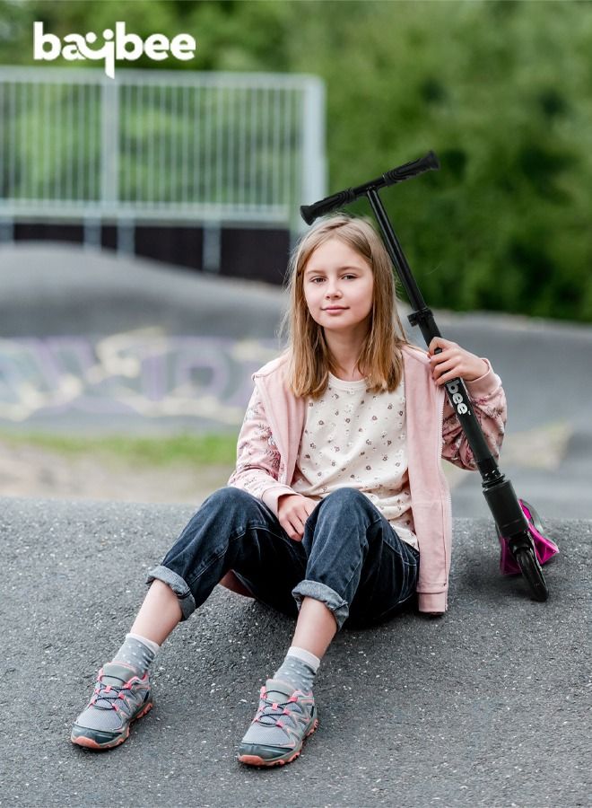 Dracarys Skate Scooter For Kids 2 Wheel Kids Scooter With Three Height Adjustable Handle Flashing Led Pu Wheels Rubber Deck Kick Scooter Runner Scooter For Kids 3 To 8 Years Boys Girls Pink