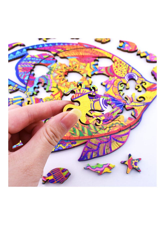 200-Piece Animal Shaped Wooden Jigsaw Puzzle