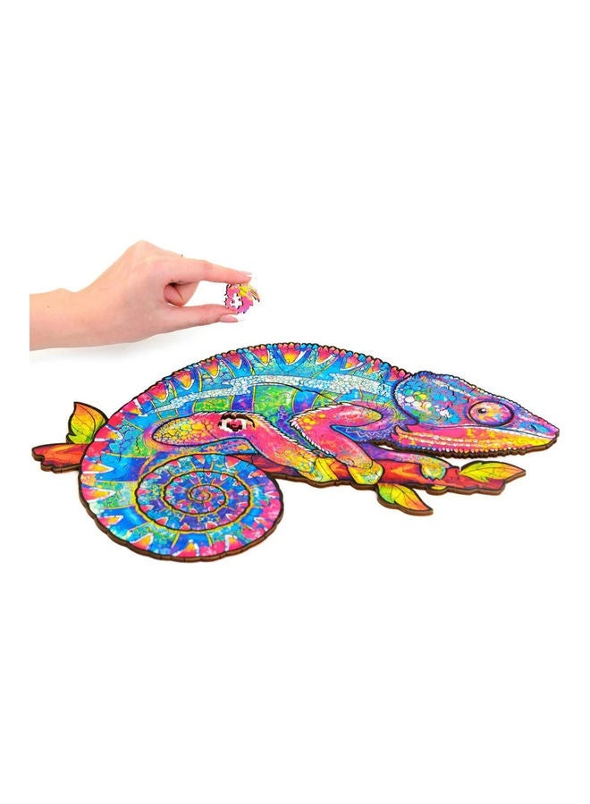 120-Piece Animal Shaped Wooden Jigsaw Puzzle Set