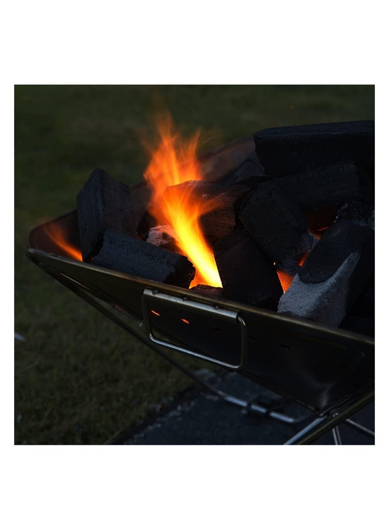 your outdoor cooking creativity with the Portable Foldable BBQ,where the fusion of a stainless steel wood-burning stove and charcoal grill in a compact design offers unparalleled convenience.