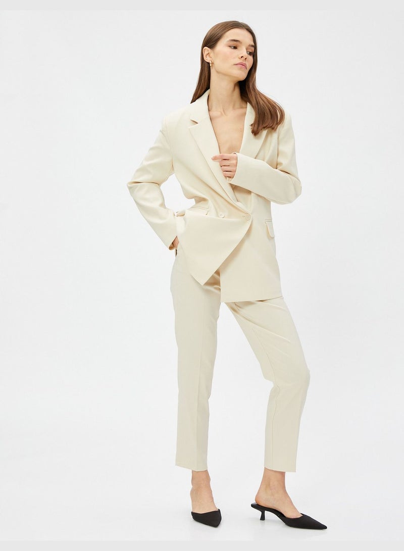 High Rise Cigarette Trousers