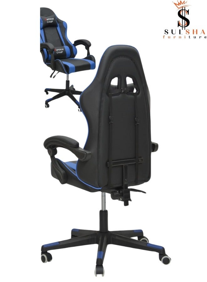 Executive Ergonomic Computer Desk Chair for Office and Gaming with headrest back comfort and lumbar support