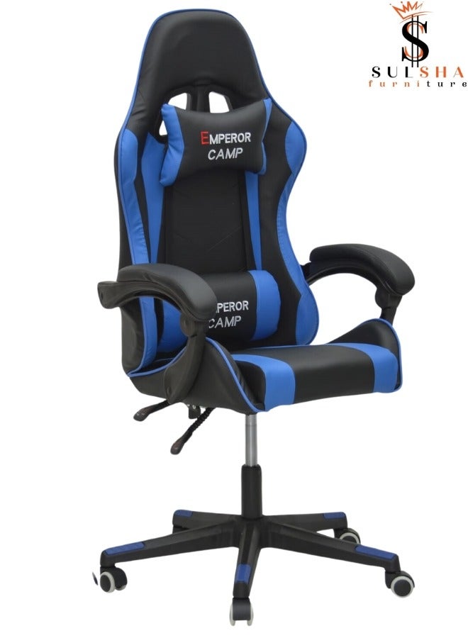 Executive Ergonomic Computer Desk Chair for Office and Gaming with headrest back comfort and lumbar support