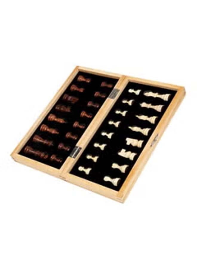 Magnetic Solid Wood Foldable Chess Board Game