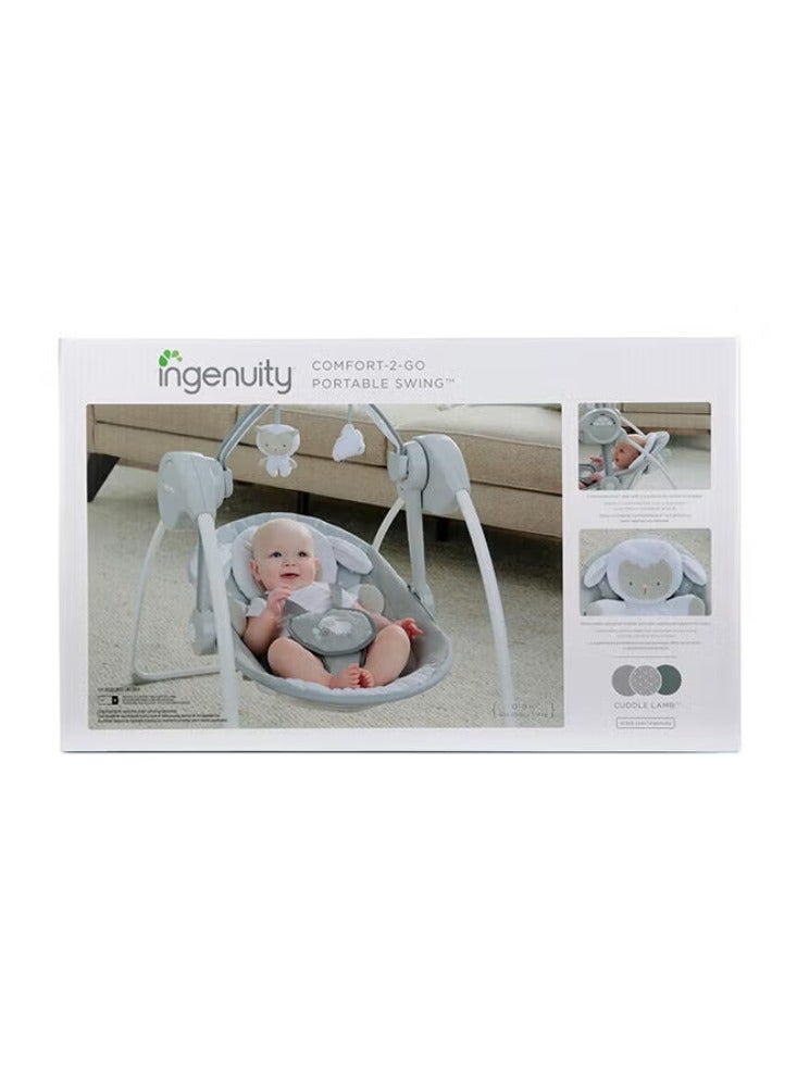 Comfort 2 Go Portable Swing - Cuddle Lamb