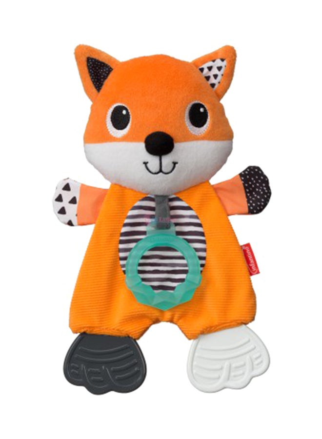 Cuddly Teether Fox - 0+ Months, Orange/Black