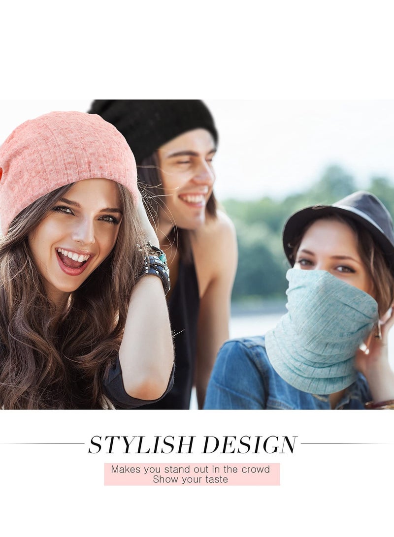 TERRIFI 5 Pieces Women's Slouchy Beanie Hat Baggy Skull Sleep Cap Turban Headwear