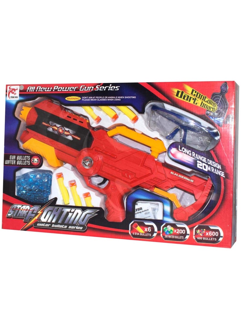 Fighting Water and Soft Bullets Gun - Multi Color