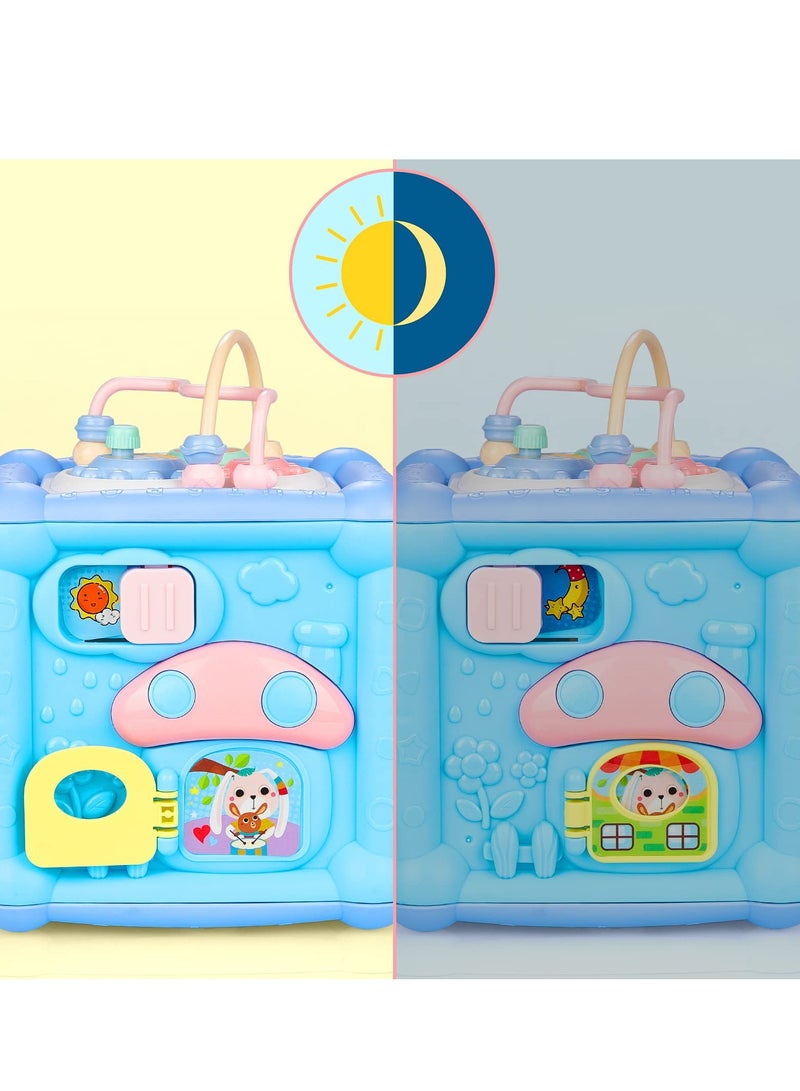 8-in-1 Activity Cube for  1 Year Old Baby, Baby Early Learning Toy with Shape Sorter & Bead Maze, Busy Cube for Toddlers, 6-12 Months Boys & Girls, Montessori Developmental 1st Birthday Gifts