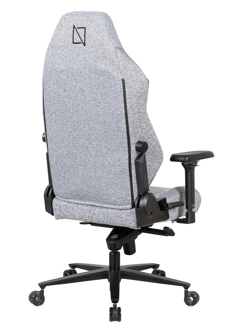 APEX PRO High Back Computer Gaming Chair with Magnetic Swappable Armrests Lumbar Pillow Magnetic Headrest by NAVO Ultra Grey