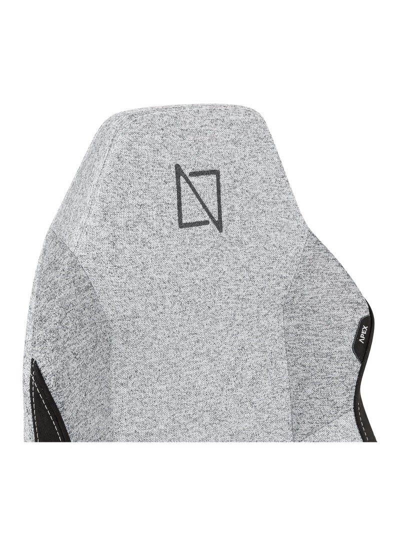 APEX PRO High Back Computer Gaming Chair with Magnetic Swappable Armrests Lumbar Pillow Magnetic Headrest by NAVO Ultra Grey