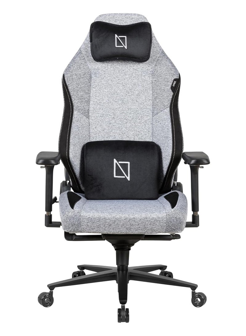 APEX PRO High Back Computer Gaming Chair with Magnetic Swappable Armrests Lumbar Pillow Magnetic Headrest by NAVO Ultra Grey