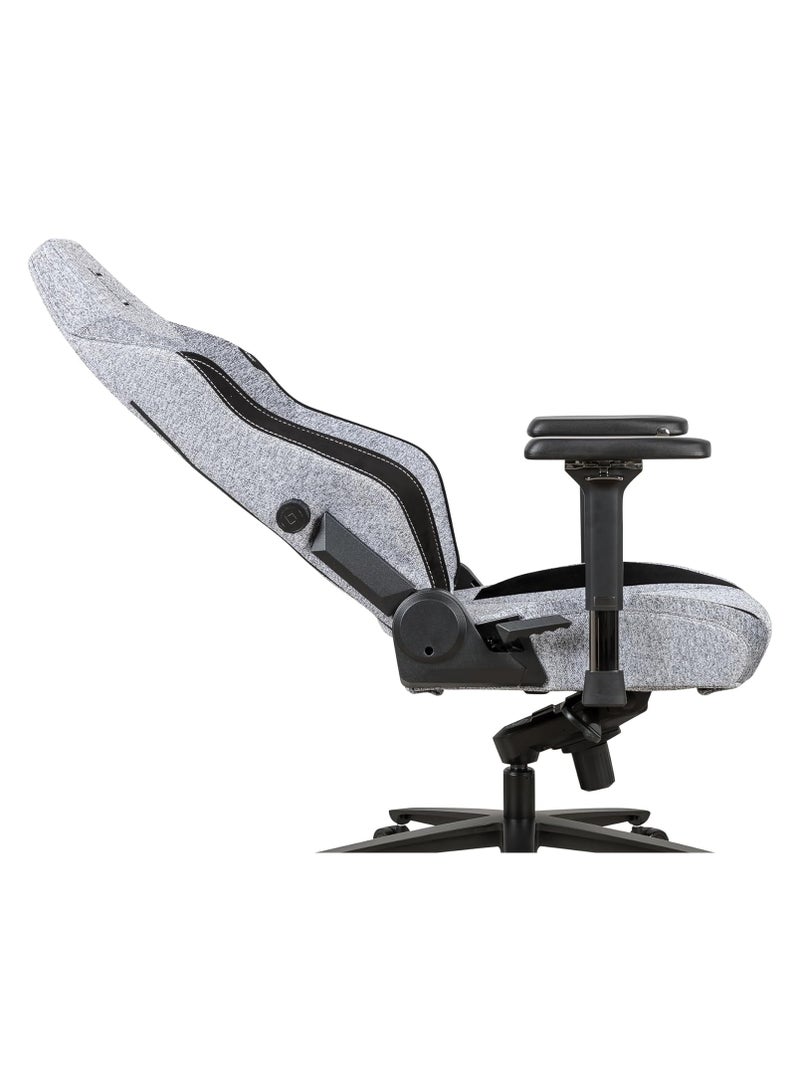 APEX PRO High Back Computer Gaming Chair with Magnetic Swappable Armrests Lumbar Pillow Magnetic Headrest by NAVO Ultra Grey