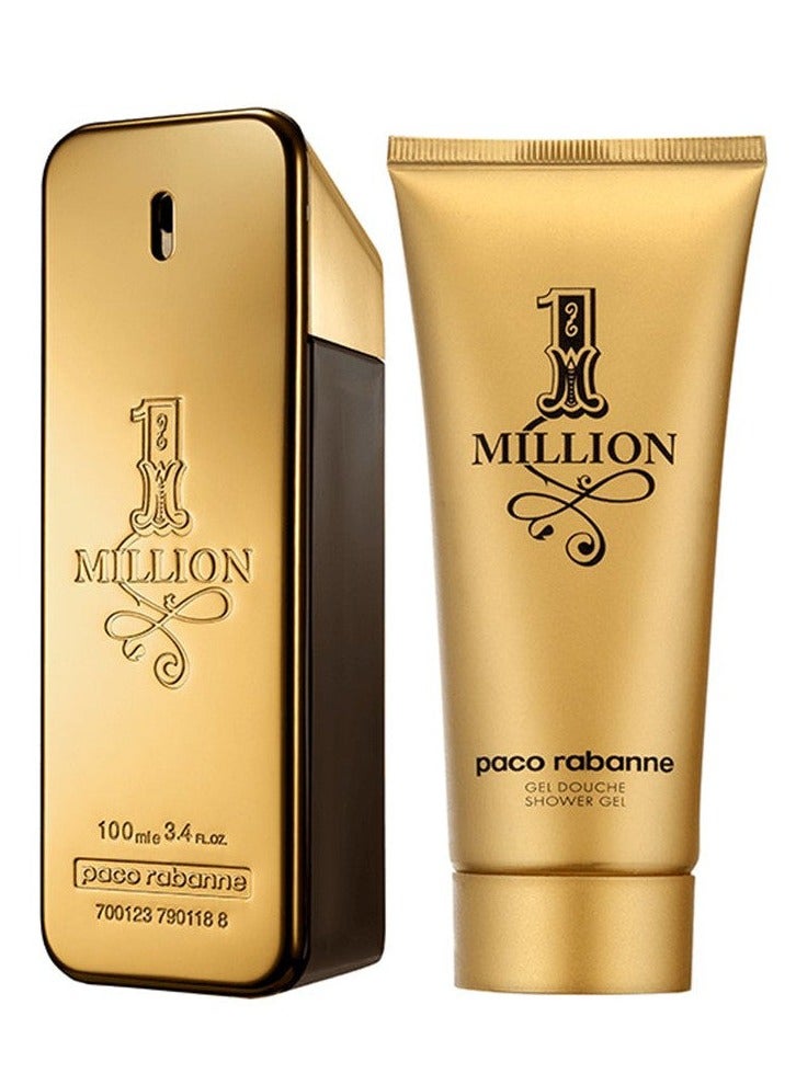 Paco Rabanne 1 Million M 100ml EDT + 100ml Shower Gel Gift Set