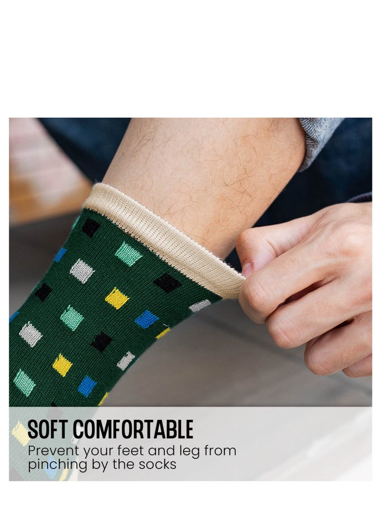 Toe Socks Mens Five Finger Socks Cotton Sports Running Socks, Athlete Crew Socks with Toe for Men, 5 Pairs