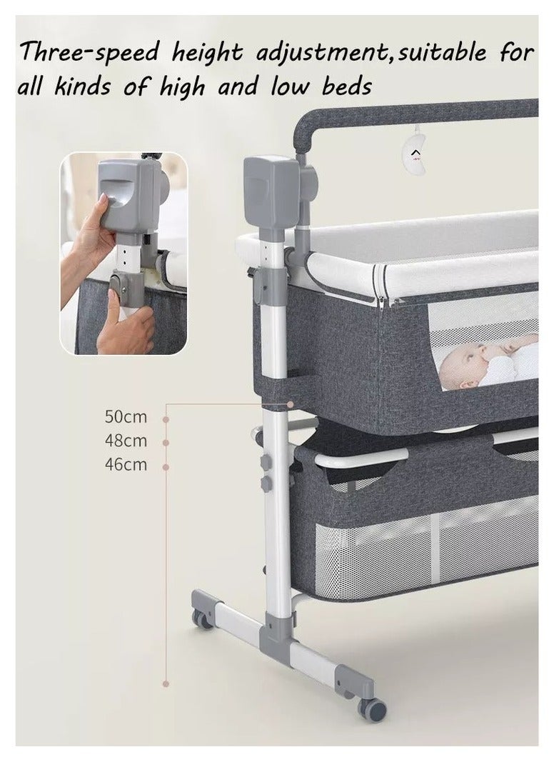 Automatic Baby Swing Cot And Bedside Crib With Bluetooth