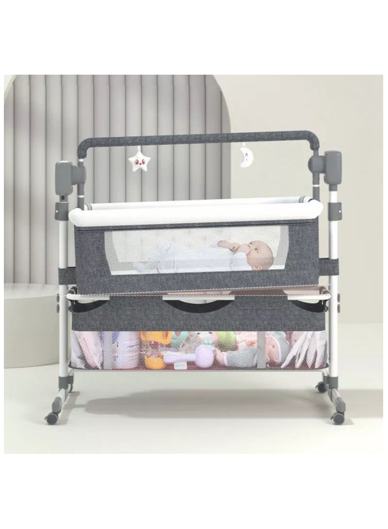 Automatic Baby Swing Cot And Bedside Crib With Bluetooth